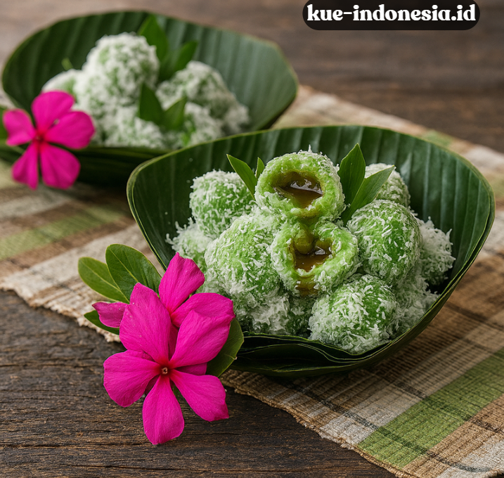 Resep Kue Klepon Pandan Isi Gula Merah Meleleh