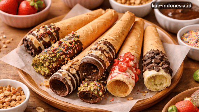 Kue Semprong Modern dengan Topping yang Bikin Nagih