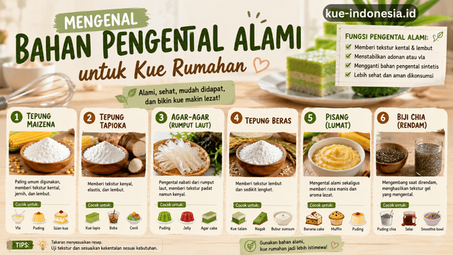 Mengenal Bahan Pengental Alami untuk Kue Rumahan