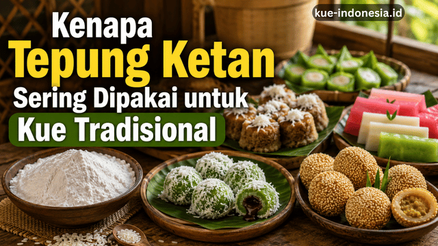 Kenapa Tepung Ketan Sering Dipakai untuk Kue Tradisional